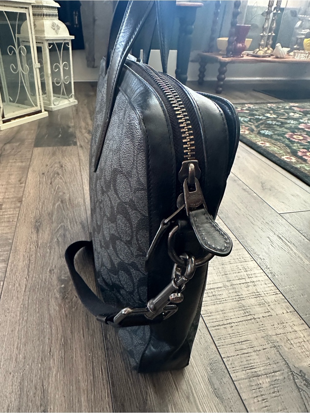 Coach Graham Slim Briefcase in Black Signature Canvas-EXCELLENT CONDITION - Picture 2 of 14